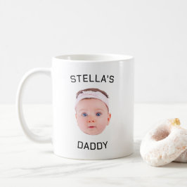 Taza De Café Regalo personalizado de papá con foto de bebé