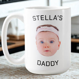 Taza De Café Regalo personalizado de papá con foto de bebé