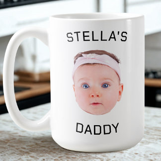 Taza De Café Regalo personalizado de papá con foto de bebé