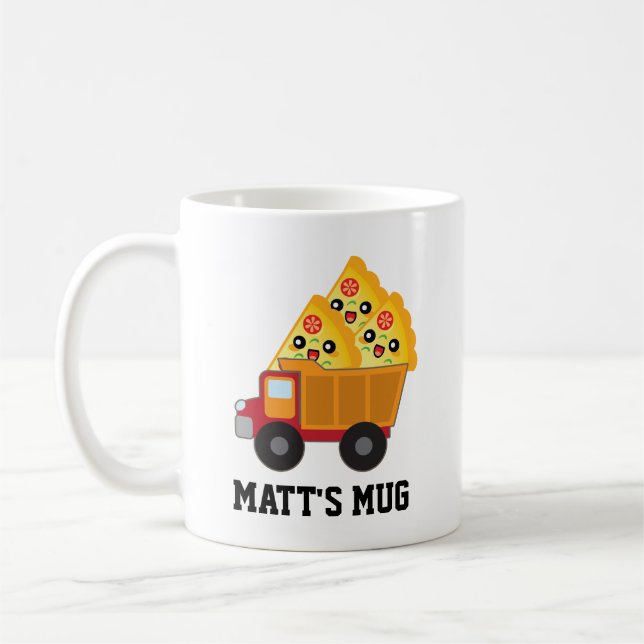 Taza De Café Regalo personalizado de Pizza Lover (Izquierda)