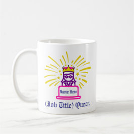 Taza De Café Regalo personalizado de Queen Work Mug