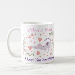 Taza De Café Regalo personalizado de San Valentín para gatos ad