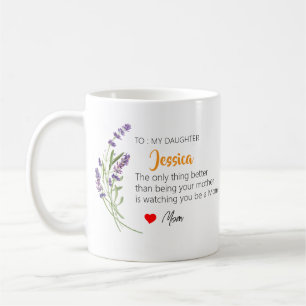 Taza De Café Regalo personalizado del Día de la Madre para hija
