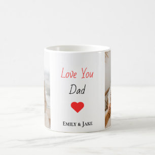 Taza De Café Regalo personalizado del Día del Padre Mug con nom