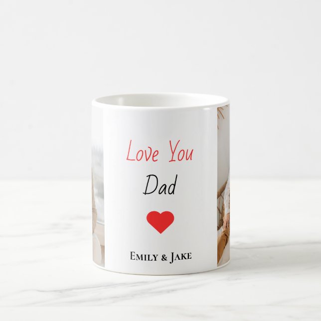 Taza De Café Regalo personalizado del Día del Padre Mug con nom (Centro)