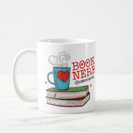 Taza De Café Regalo personalizado del libro Nerd para lector