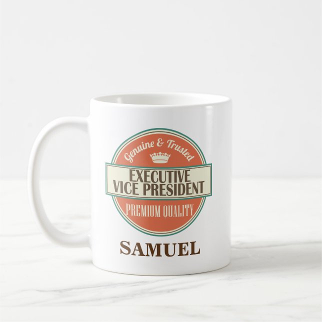 Taza De Café Regalo personalizado del vicepresidente ejecutivo (Izquierda)