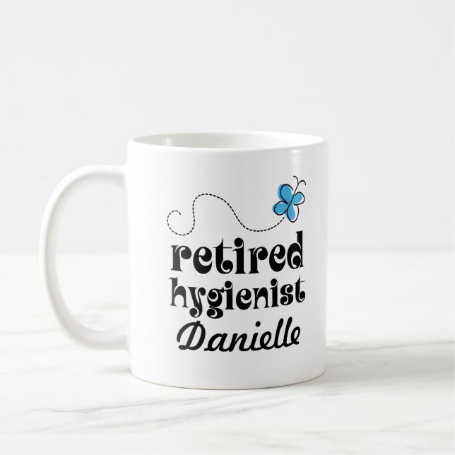 Taza De Café Regalo personalizado higienista jubilado (Izquierda)