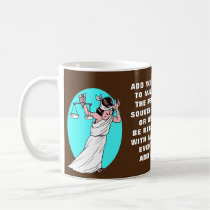 Taza De Café Regalo Personalizado Humor Abogado Justicia Divert