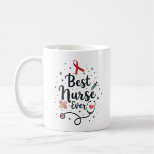 Taza De Café Regalo Personalizado Mejor Enfermera con Nombre