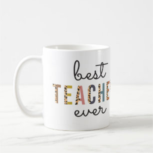Taza De Café Regalo Personalizado Mejor Maestro de Todos los Ti