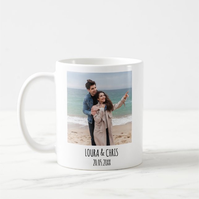 Taza De Café Regalo Personalizado Moderno Para Ella (Izquierda)