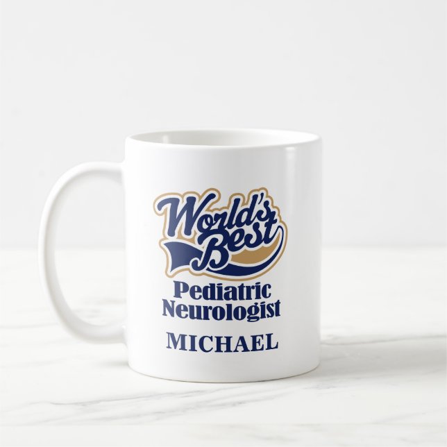 Taza De Café Regalo personalizado neurólogo pediátrico de la (Izquierda)