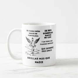 TAZA DE CAFÉ REGALO PERSONALIZADO (NOMBRE)TU BRILLAS
