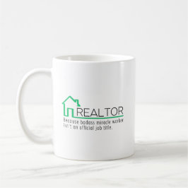 Taza De Café Regalo personalizado para agente inmobiliario trab