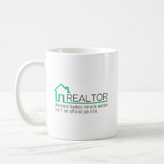 Taza De Café Regalo personalizado para agente inmobiliario trab