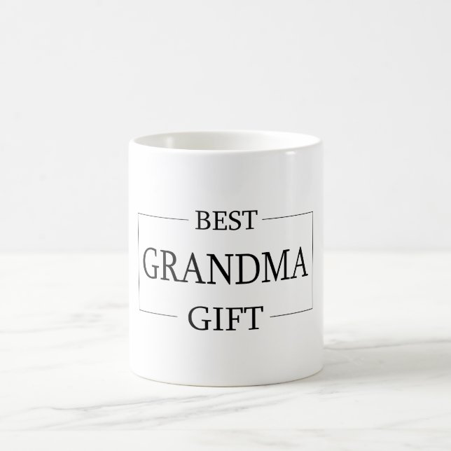 Taza De Café Regalo personalizado para cumpleaños de la abuela (Centro)