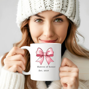 Taza De Café Regalo Personalizado para Dama de Honor Boda