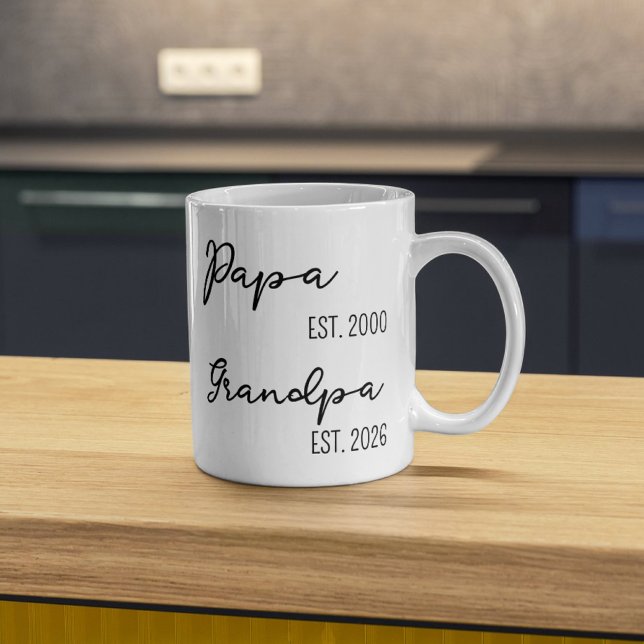 Taza De Café Regalo personalizado para el abuelo (grandparent gift, new grandma gift, new grandpa gift, mothers day gift, christmas gift for gradma,)