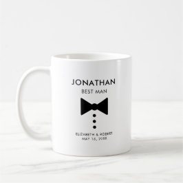 Taza De Café Regalo Personalizado para el Padrino de Bodas Esmo