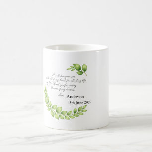 Taza De Café Regalo personalizado para la madre del novio o la 