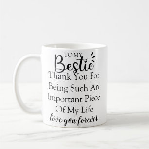 Taza De Café Regalo Personalizado Para La Mejor Amiga Mujer
