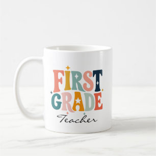 Taza De Café Regalo Personalizado para Maestra de Primer Grado