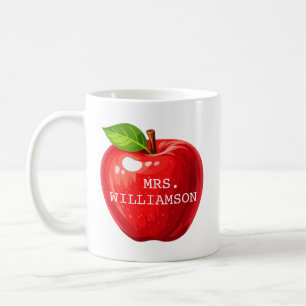 Taza De Café Regalo personalizado para maestros de Apple