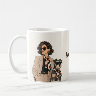 Taza De Café "Regalo personalizado para mamá perruna" "Propieta