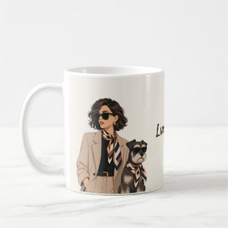 Taza De Café "Regalo personalizado para mamá perruna" "Propieta