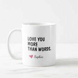 Taza De Café Regalo Personalizado para Mamá 'Te Amo Más Que Pal
