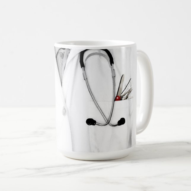 Taza De Café Regalo personalizado para médico (Anverso derecho)