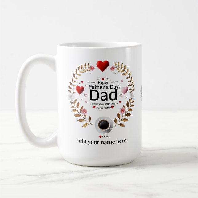 Taza De Café Regalo personalizado para papá (Izquierda)