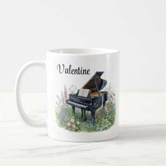 Taza De Café Regalo personalizado para profesor de piano músico