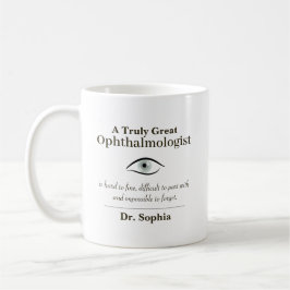 Taza De Café Regalo personalizado para un gran oftalmólogo