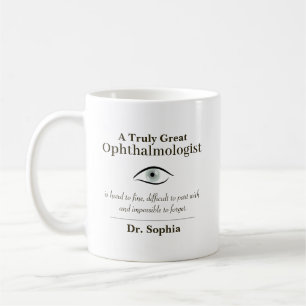Taza De Café Regalo personalizado para un gran oftalmólogo