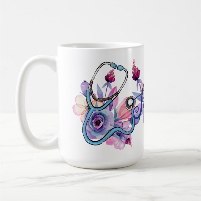 Taza De Café Regalo personalizado personalizado de enfermera pa (Izquierda)