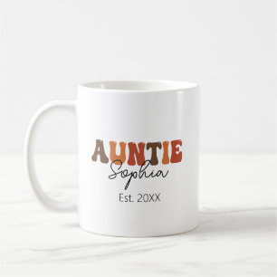 Taza De Café Regalo Personalizado Tía Establecida 20xx Retro