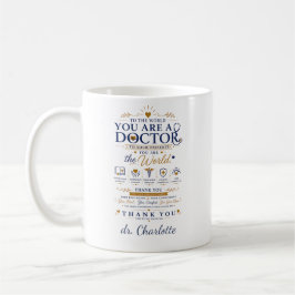 Taza De Café Regalo personalizado y sentido para el médico | Gr