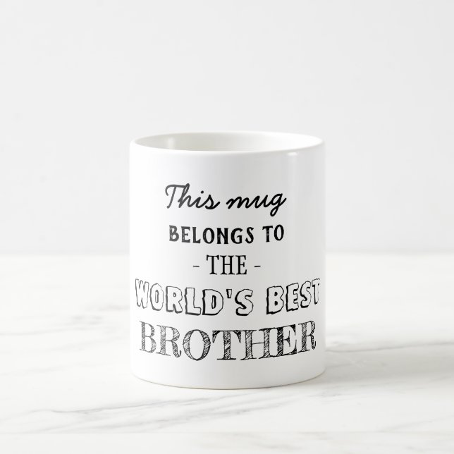 Taza De Café Regalo Pertenece al Hermano (Centro)