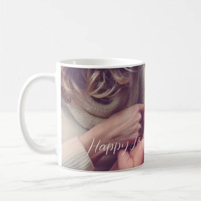 Taza De Café Regalo por foto moderna del Día de la Madre (Izquierda)