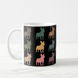 Taza De Café Regalo Retro para Amante de Bulldog Francés Antigu
