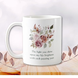 Taza De Café Regalo romántico de aniversario floral
