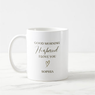Taza De Café Regalo Romántico Personalizado Buenos Días Esposo
