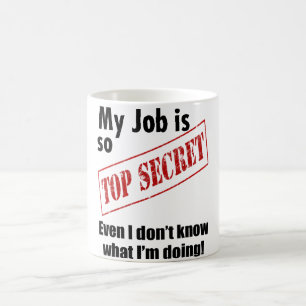 Taza De Café Regalo secretísimo de la oficina del trabajo de l