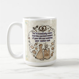 Taza De Café Regalo Sentimental Para Mamá Viendo a Madre Cocina