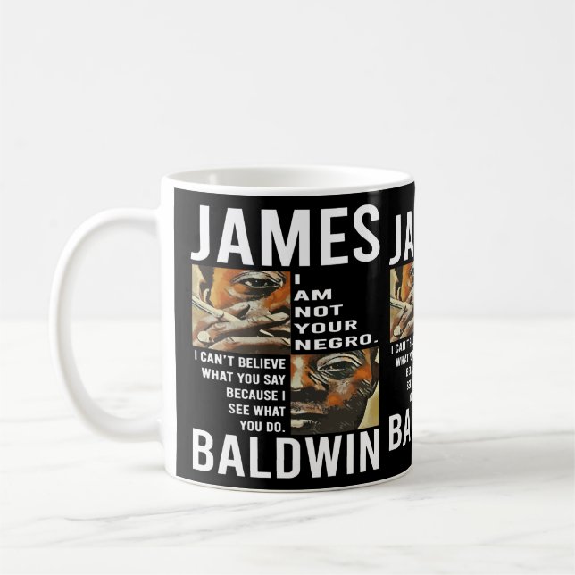 Taza De Café Regalo sorpresa James Baldwin Protesta Halloween H (Izquierda)