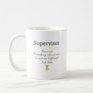 Taza De Café Regalo supervisor - Oferta de reconocimiento de li