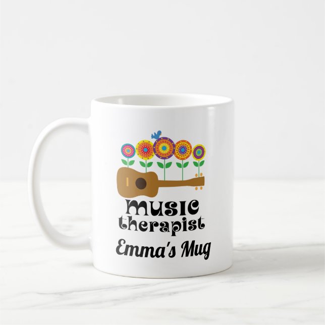 Taza De Café Regalo terapeuta musical (Izquierda)
