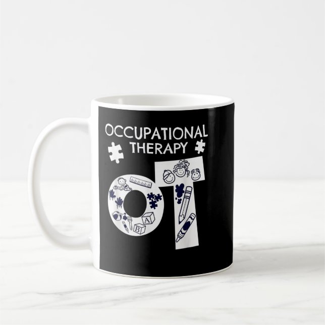 Taza De Café Regalo Terapéutico Ocupacional Terapia Ocupacional (Izquierda)